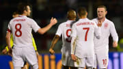England celebrate against San Marino