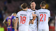 Robert Lewandowski (au centre) a évidemment marqué pour le Bayern.