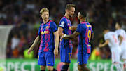 Frenkie de Jong, Luuk De Jong, Memphis Depay avec le FC Barcelone cette saison 