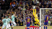 Das renitente Barça-Trio in Aktion (hier in einem Champions League-Spiel gegen Inter Mailand vom vergangenen Jahr)