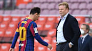 Messi con Koeman