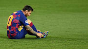 Lionel Messi con el Barcelona ante el Napoli