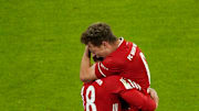 Leon Goretzka und Joshua Kimmich sind das Duo im Bayern-Mittelfeld. Für die Bayern-Bosse stehen auch deshalb schwere Verhandlungen bevor. 