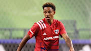 Bryan Reynolds en un partido del FC Dallas.
