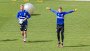 Zusammen trainieren sie schon: Ralf Fährmann und Markus Schubert