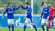 Torjubel auf Schalke: Mark Uth konnte sogar dreifach treffen