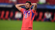 Olivier Giroud a marqué quatre buts face à Seville. 