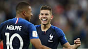 Kylian Mbappé et Lucas Hernandez lors du Mondial 2018. 