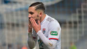Rayan Cherki lors d'un match de Coupe de France