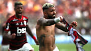 Flamengo v River Plate - Gabigol festeja su doblete y coronación.