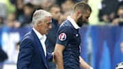 Karim Benzema avec les Bleus sous l'ère Didier Deschamps.