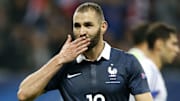 Karim Benzerma lors de son dernier match avec les Bleus. 
