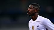 Ousmane Dembélé en un amistoso con Francia