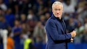 Didier Deschamps lors du match France-Finlande. 