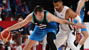 Luka Doncic rindió mucho en el duelo ante Francia pero eso no le alcanzó a Eslovenia para ganar