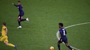 Kinglsey Coman lors de son action de but. 