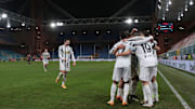 Les Turinois célèbrent leur victoire face au Genoa. 