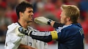 Michael Ballack et Oliver Kahn. 