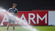 Leon Goretzka ist zurück im Mannschaftstraining. Gegen Frankreich wird er jedoch noch nicht zum Zuge kommen.
