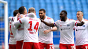 Kollektiver Jubel nach Leibolds 1:0 gegen Heidenheim