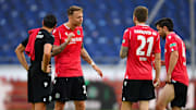 Zum Abschied von gleich elf Spielern kamen noch einmal fast alle Hannoveraner zusammen