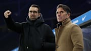 Trainer Labbadia und Manager Preetz im Gespräch
