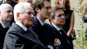 Giampiero Boniperti, John Elkann e Christian Purslow