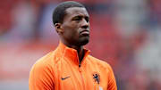 Georginio Wijnaldum avec les Pays-Bas. 