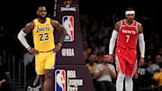 Lebron James y Carmelo Anthony durante muchos años fueron rivales en anotación en la NBA