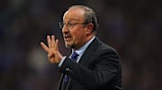 Benitez on the touchline