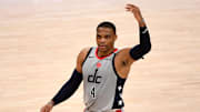 Russell Westbrook promedia triple doble en puntos, asistencias y rebotes en la postemporada con los Wizards
