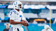 Jacoby Brissett lanzó para 2.942 yardas, 18 touchdowns y completó 60.9% de sus pases con los Colts en 2019