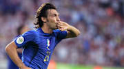 Italian midfielder Andrea Pirlo reacts a