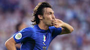 Italian midfielder Andrea Pirlo reacts a