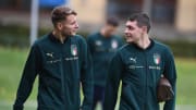 Immobile e Belotti a Coverciano