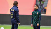 Mancini e Sensi a colloquio 
