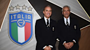 Roberto Mancini e Gabriele Gravina