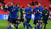 La gioia dell'Italia dopo il successo contro l'Austria