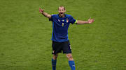 Chiellini con la maglia "home" dell'Italia