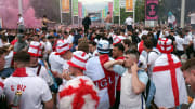 England fans have been partying around Wembley