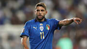 Domenico Berardi con la maglia della Nazionale