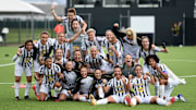 La festa della Juventus dopo la vittoria contro il Milan 