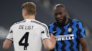 De Ligt in marcatura su Lukaku