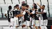 La Juventus de Turín celebra un gol
