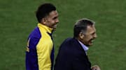 Carlos Tevez y Miguel Ángel Russo, los artífices de este Boca invicto.