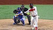 Marcell Ozuna castigó a los Dodgers en el Juego 4