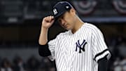 Yankees SP Masahiro Tanaka against the Astros in the 2019 ALCS