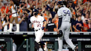 Jose Altuve smashed a now controversial walk-off homer against Aroldis Chapman in Game 6 of the ALCS