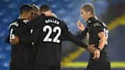 West Ham celebrate their equaliser 