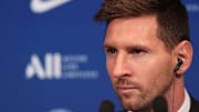 Lionel Messi en su presentación